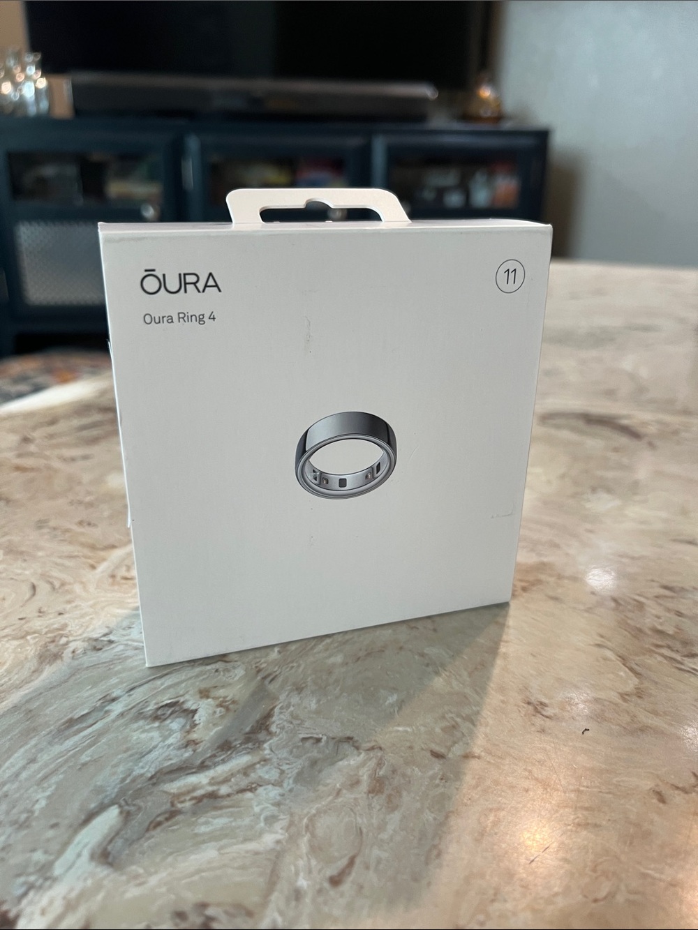 BNIB Oura Ring 4 by Oura in Silver Size 11